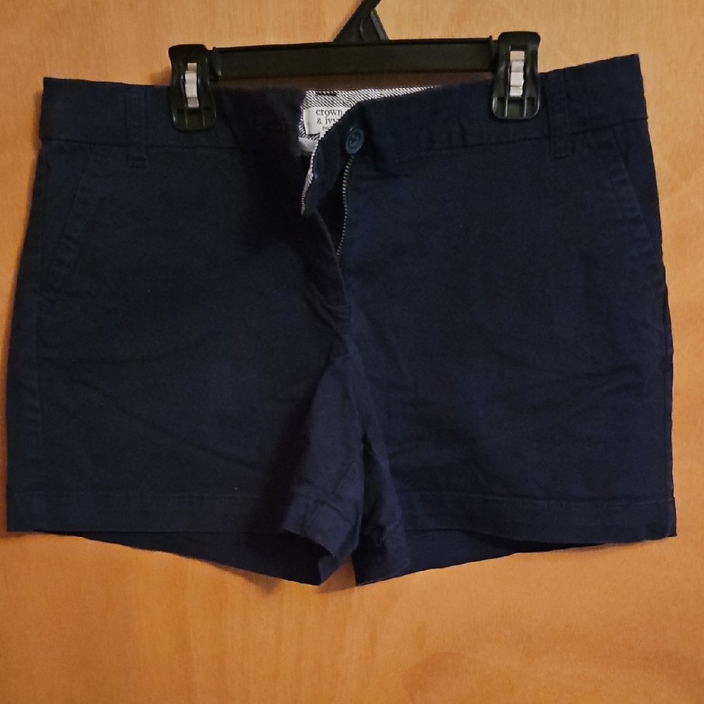 Crown & Ivy Dark Blue Women's Bermudas